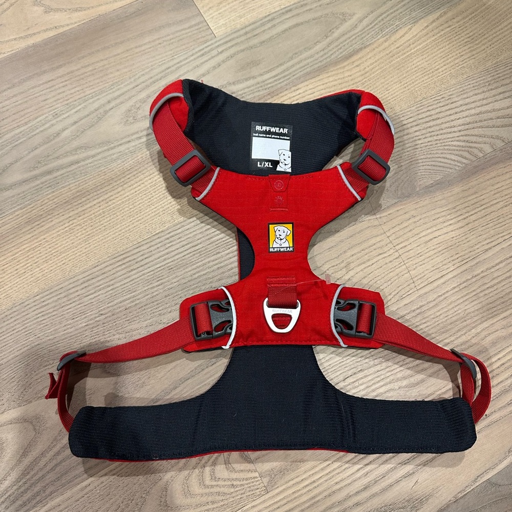 RuffWear Red Adventure Dog Harness L/XL